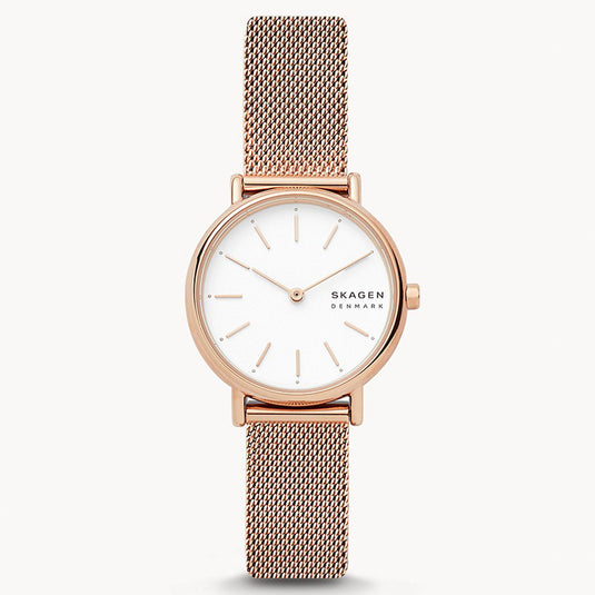 Signatur White Dial & Rose Gold Strap