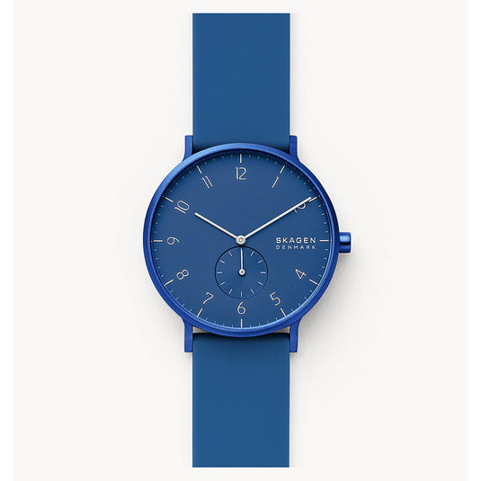 Aaren Kulor Marine Blue Dial Silicone Strap