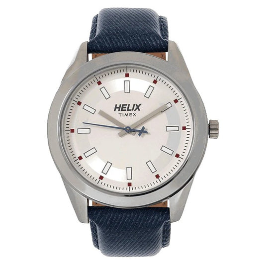 Helix Men White & Silver Dial
