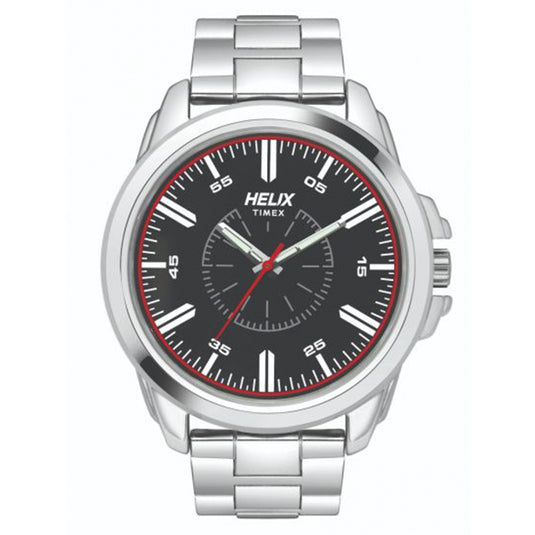 Helix Black Dial Stainless Steel