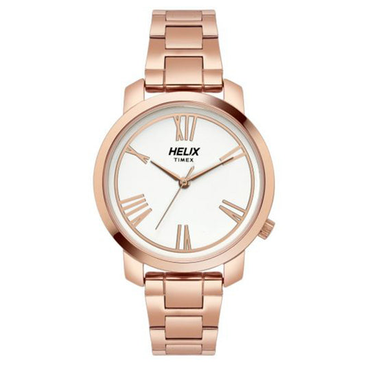 Helix White Dial Stainless Steel