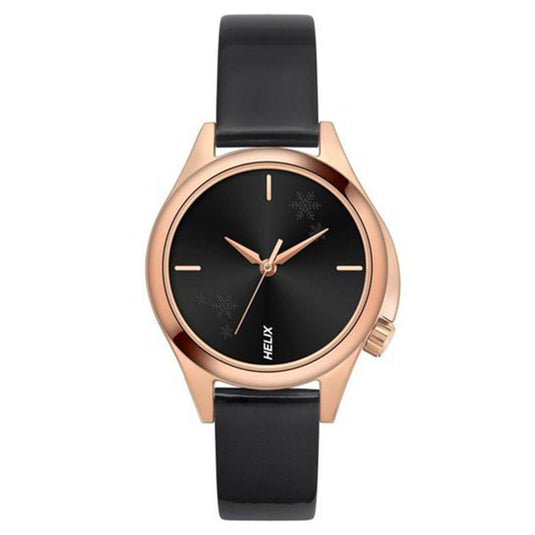 Helix Analog Black Leather