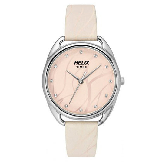 Helix Trendy Pink Leather Strap