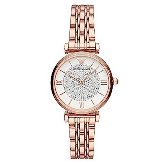 Gianni T-Bar White Dial & Rose Gold