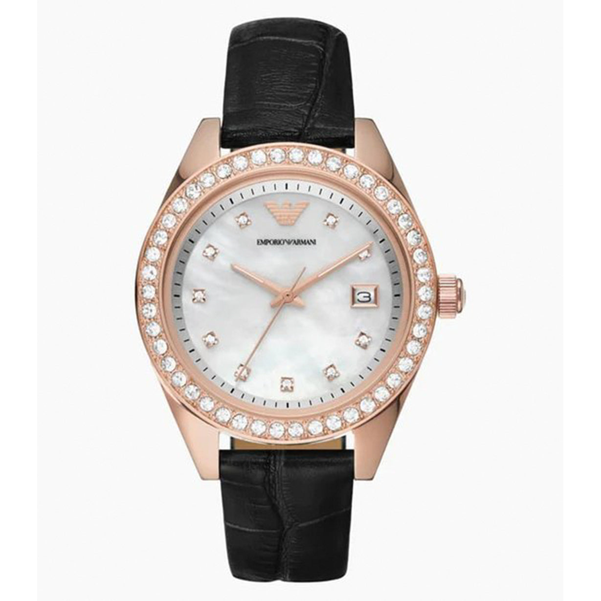 Emporio Armani Analog Mother of Pearl Dial Women 36mm