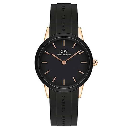 Iconic Link Motion Black & Rose Gold 32mm