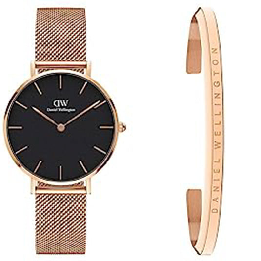 Petite Melrose Black & Rose Gold