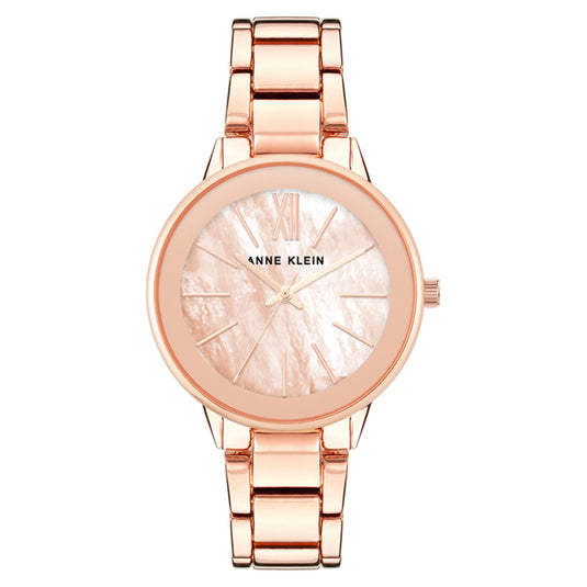 Anne Klein Rose Gold Stainless Steel Strap