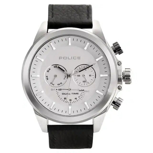 Police White Dial