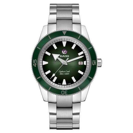 Captain Cook Automatic Green & Silver
