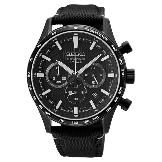 Dress Chronograph Black Nylon Strap