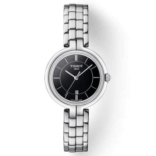 T-Lady Flamingo Stainless steel Black,Tissot T-Lady Black Dial Women 30mm