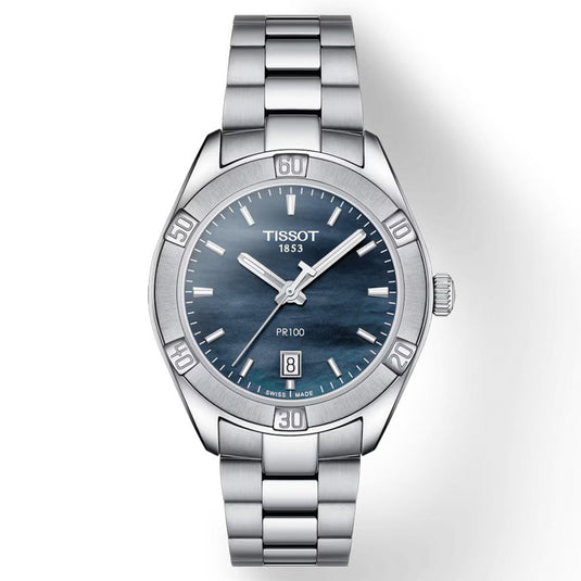 T-Classic PR 100 Sport Chic black mother-of-pearl