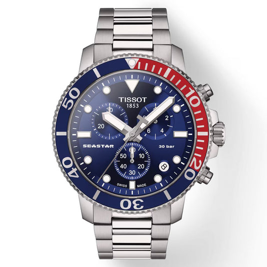 T-Sport Seastar 1000 Quartz Chronograph Blue & analog