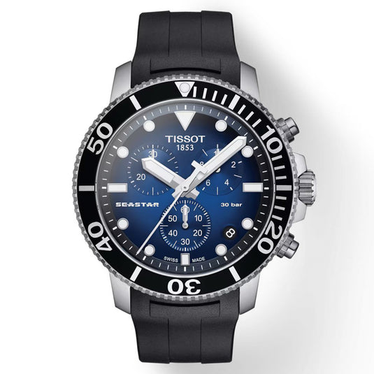 T-Sport Seastar 1000 Chronograph Graded Blue Black & Analog