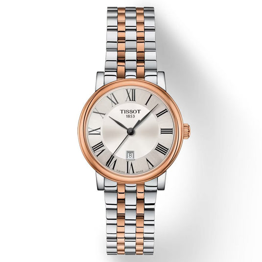T-Classic Carson Premium Lady grey & Rose Gold