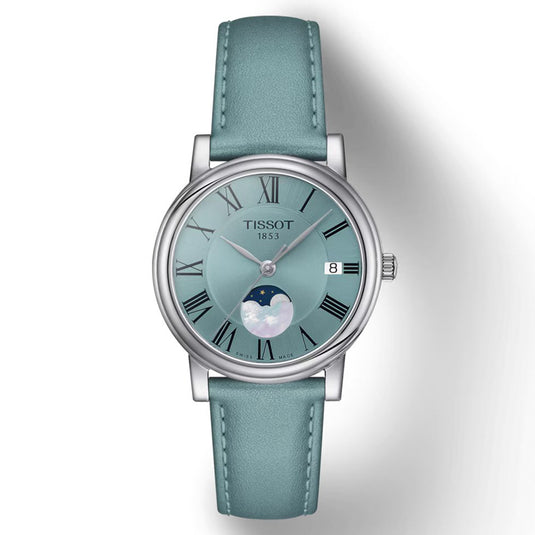 T-Classic Carson Premium Lady Moonphase Light Blue