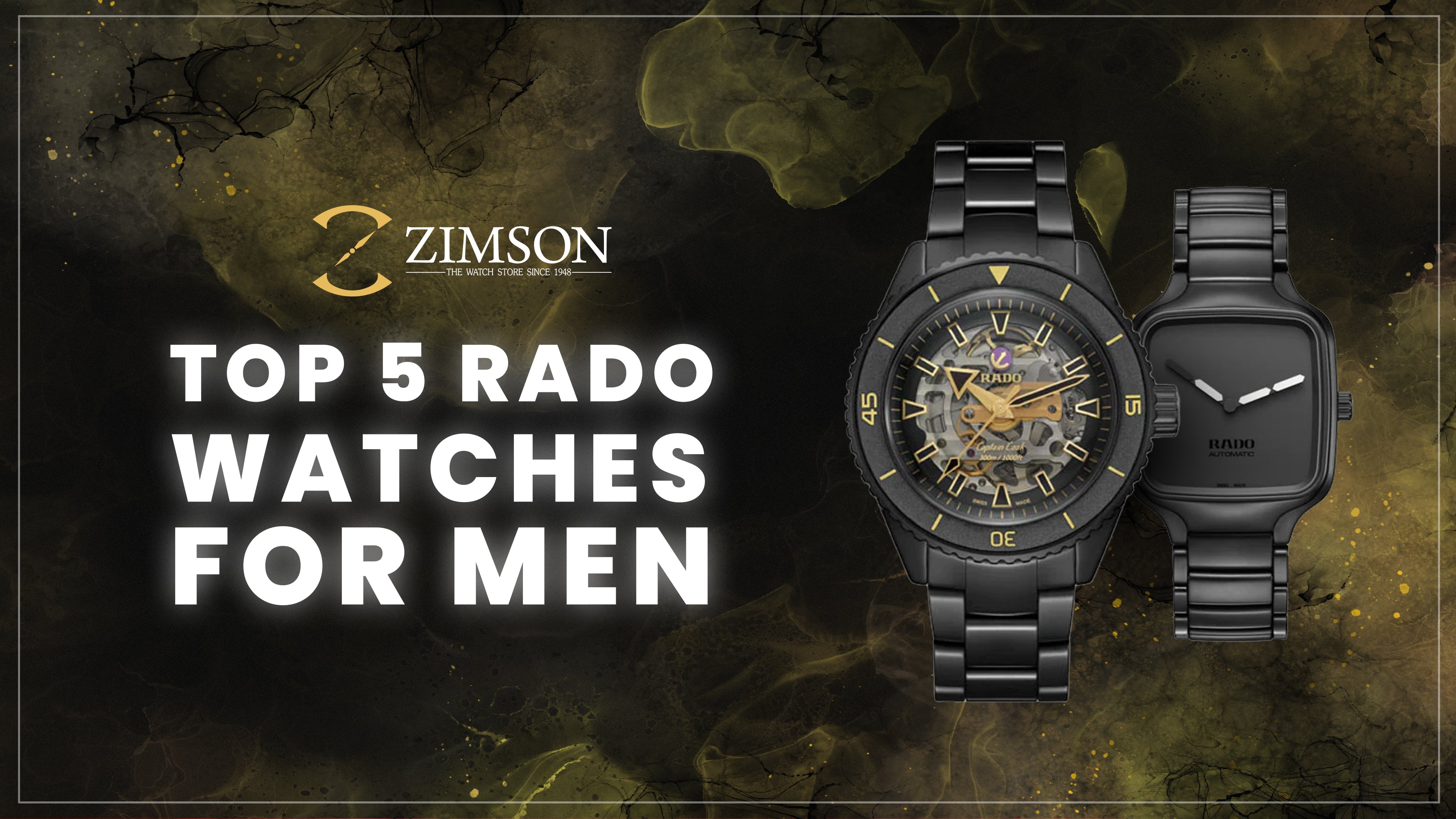 Rado Centrix Black Dial Men 40mm – Zimson Watch Store