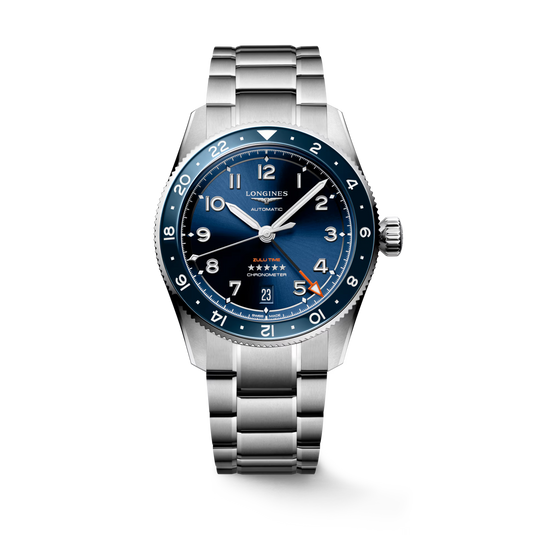 Longines Spirit Zulu Time Sunray Blue Dial Men 39mm L38024936