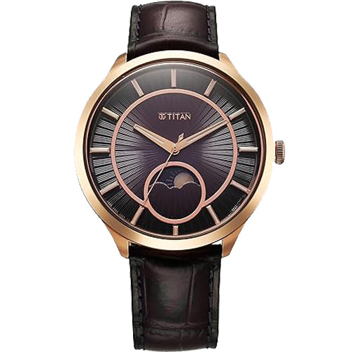 Titan Caelum Sun Moon Sub-Dial in Imperial Purple - Stellar Edition 43mm 10028WL01