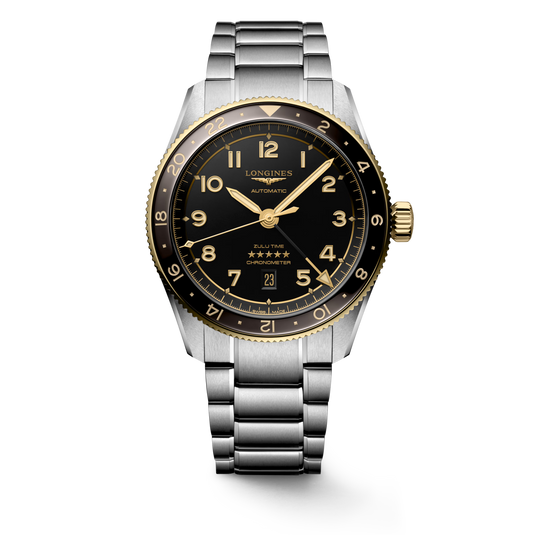 Longines Spirit Zulu Time Anthracite Dial Men 42mm L38125536