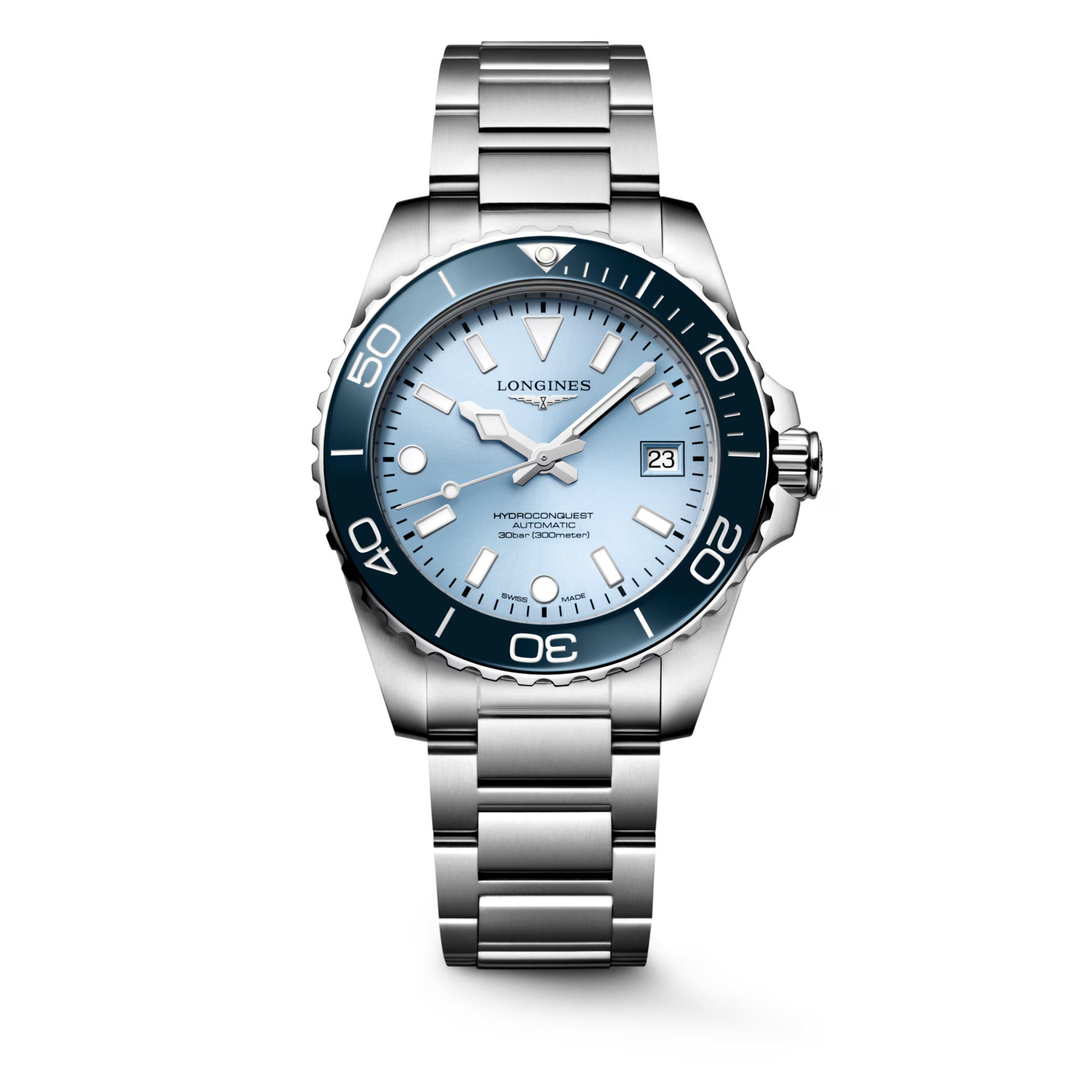 Longines HydroConquest Exclusive Edition Frosted Blue Sunray Dial Men 39mm L37794986