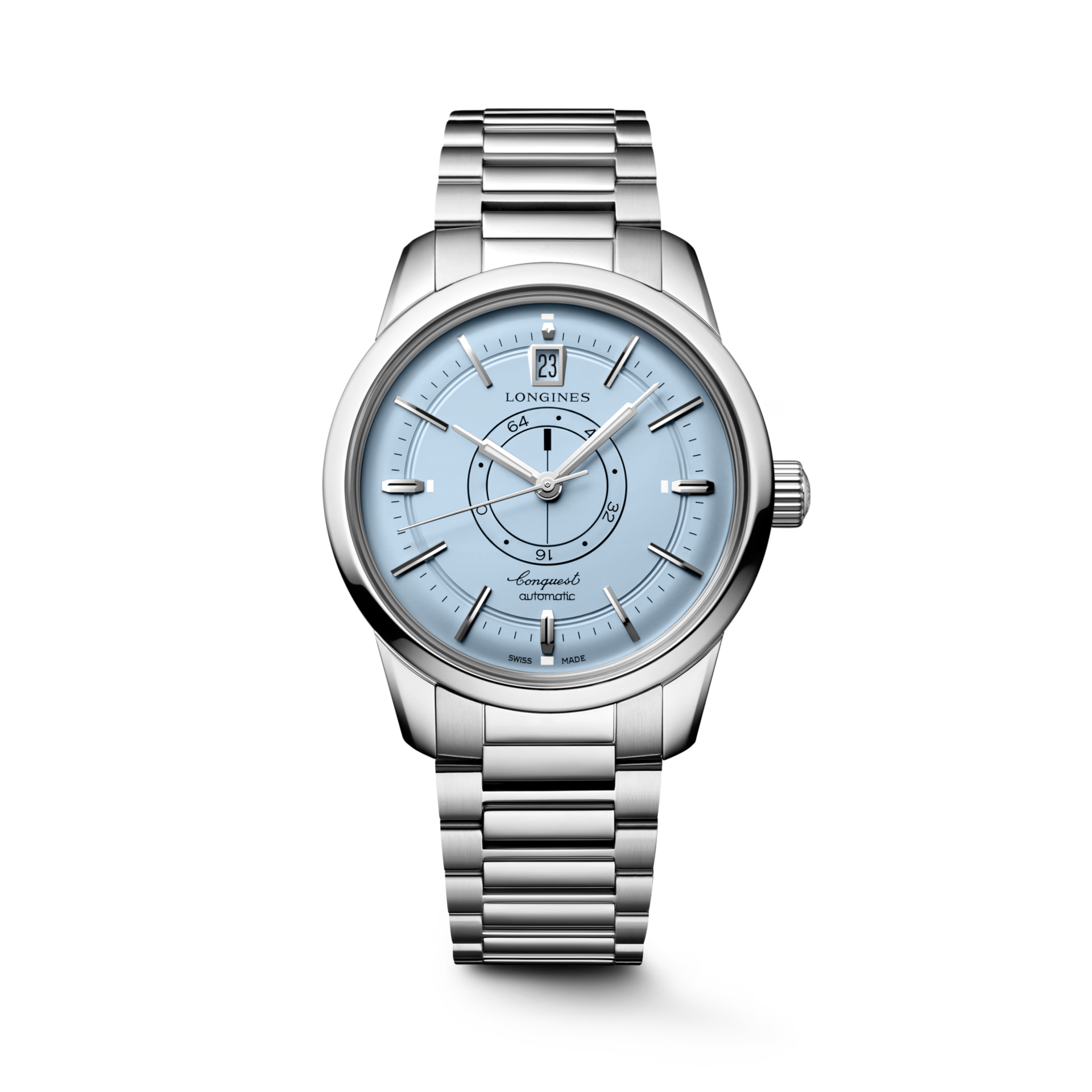 Longines Conquest Heritage Central Power Reserve Light Blue Opaline Dial Men 38mm L16484926