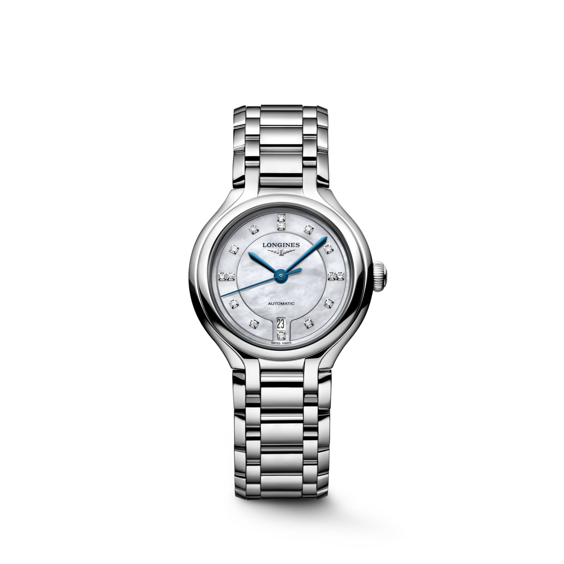 Longines PrimaLuna White Mother-Of-Pearl Dial Women 30mm L81234876