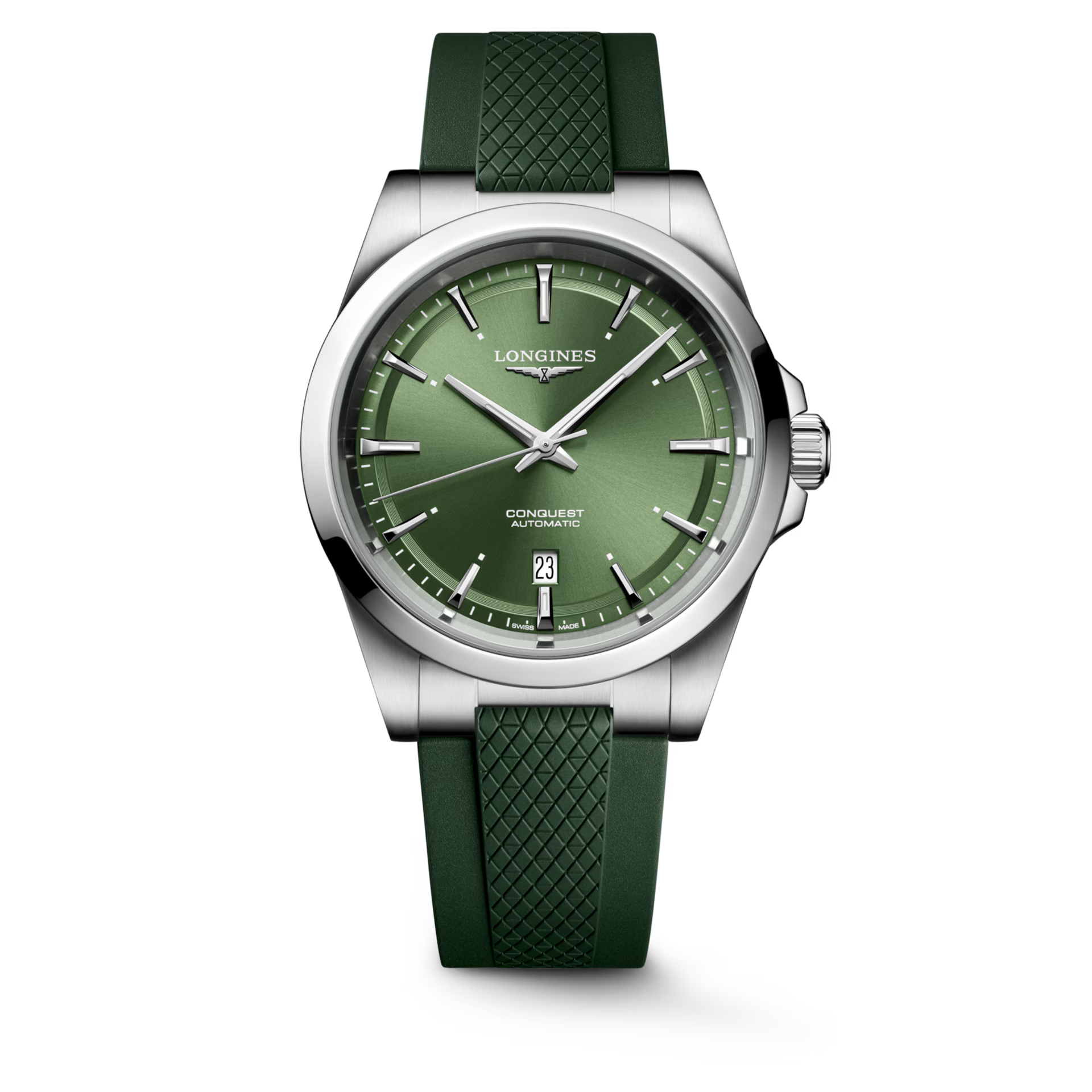 Longines Conquest Sunray Green Dial Men 41mm L38304029