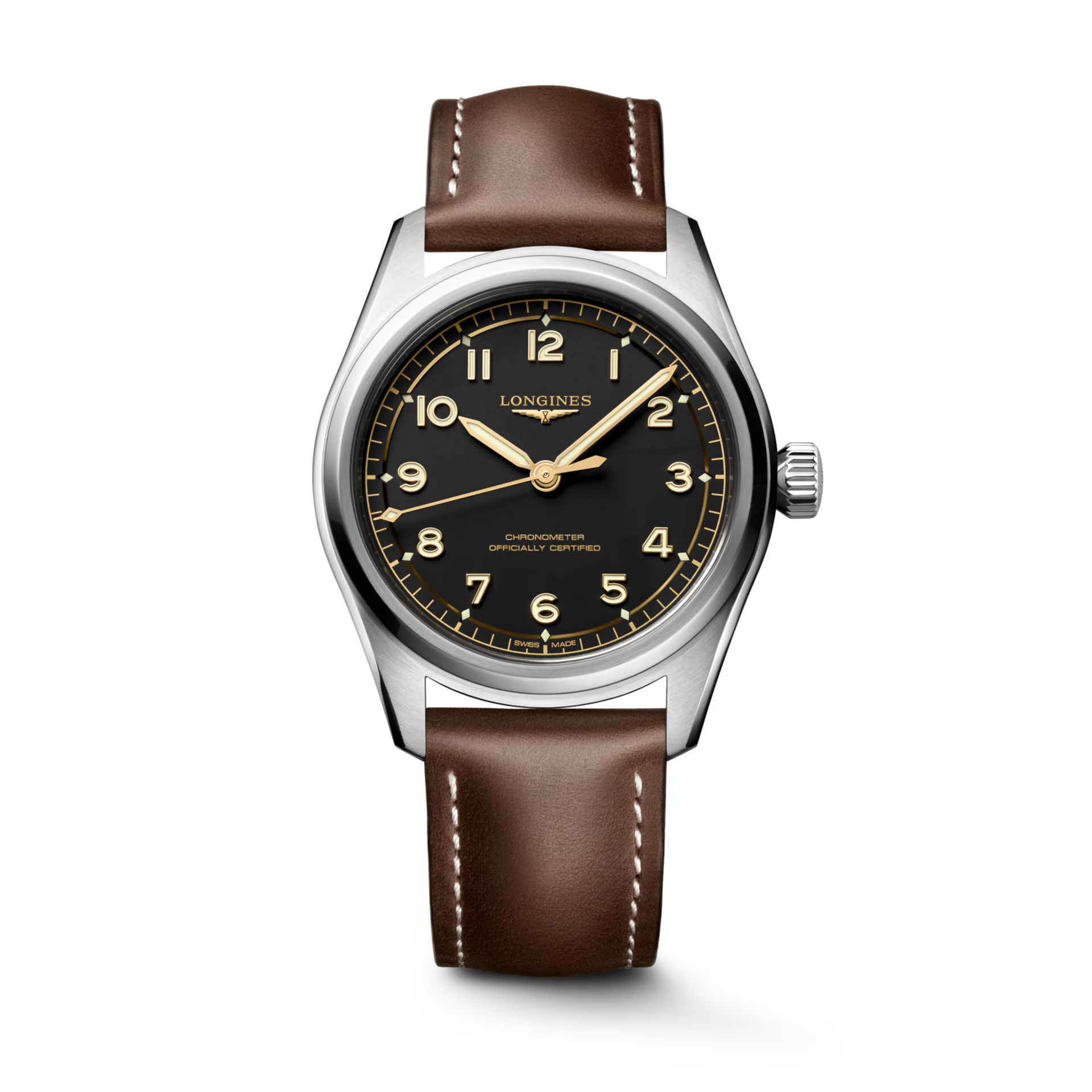 Longines Spirit pilot Black Matt Dial Men 39mm L38094532
