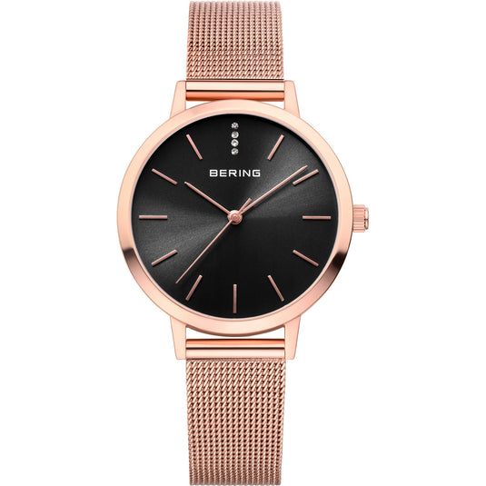 Bering Classic Black Dial Women 13434-362 31mm