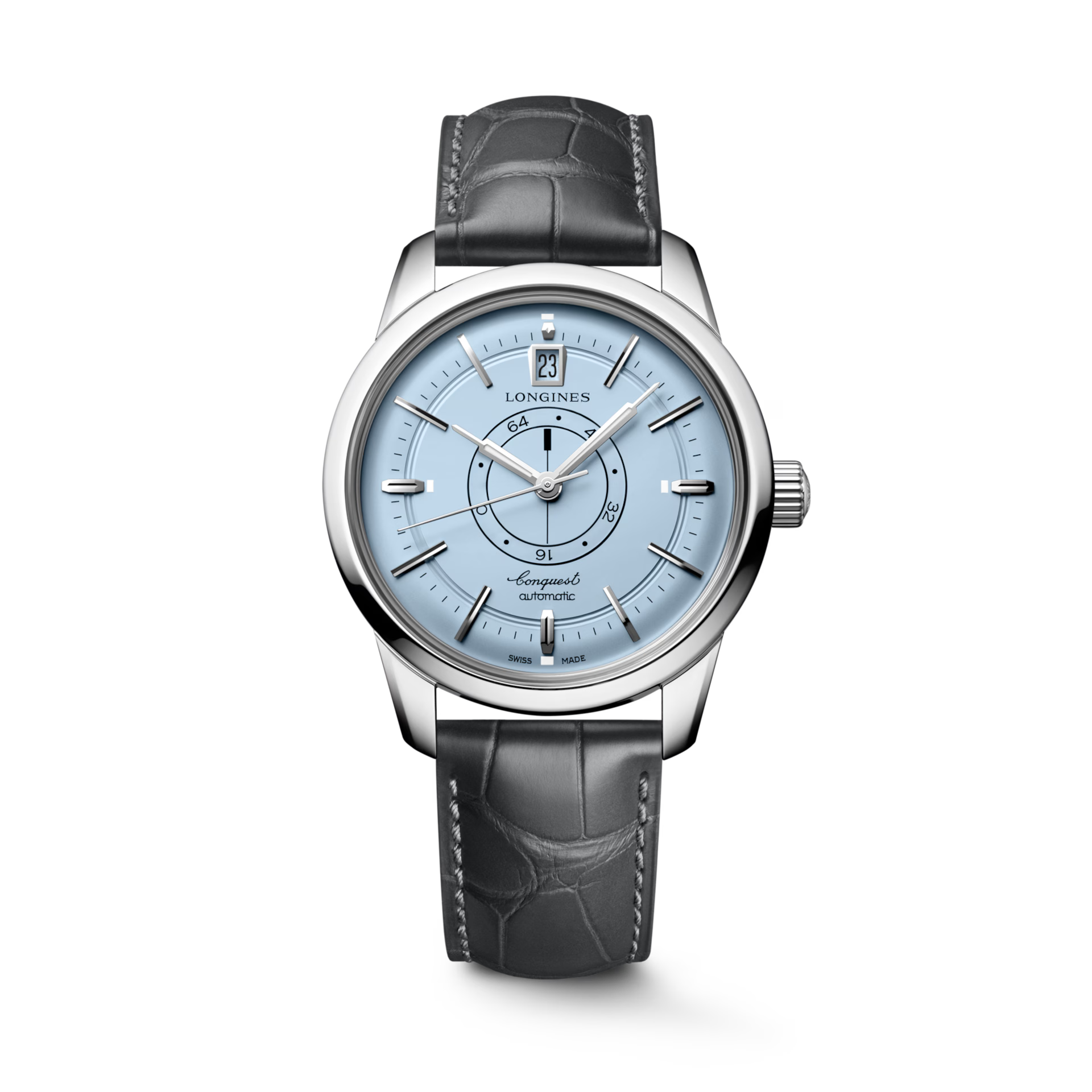 Longines Conquest Heritage Central Power Reserve Light Blue Opaline Dial Men's 38MM L16484922