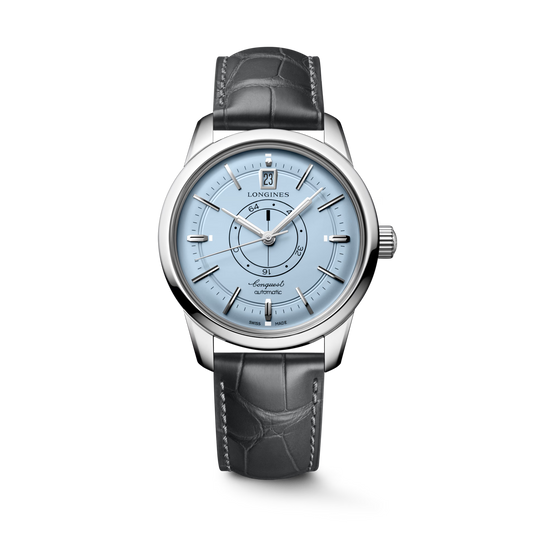 Longines Conquest Heritage Central Power Reserve Light Blue Opaline Dial Men's 38MM L16484922