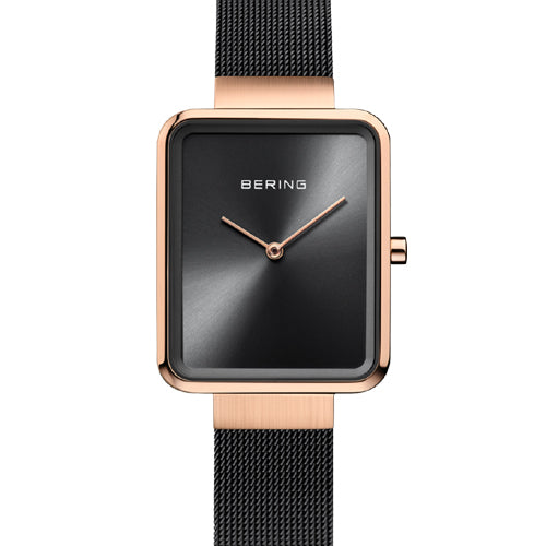 Bering Classic Black Dial Women 28mm 14528-166