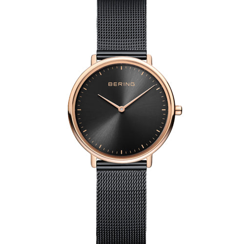 Bering Ultra Slim Black Dial Women 29mm 15729-166