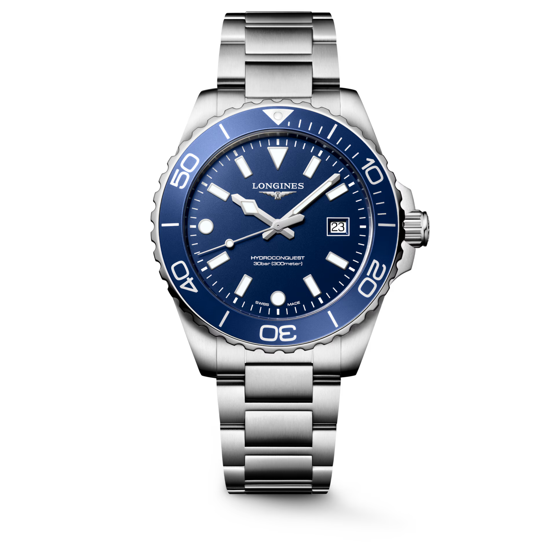 Longines HydroConquest Blue Sandblasted Dial Men 42mm L37694966