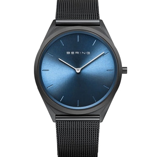 Bering Ultra Slim Blue Dial Men 39mm 17039-227