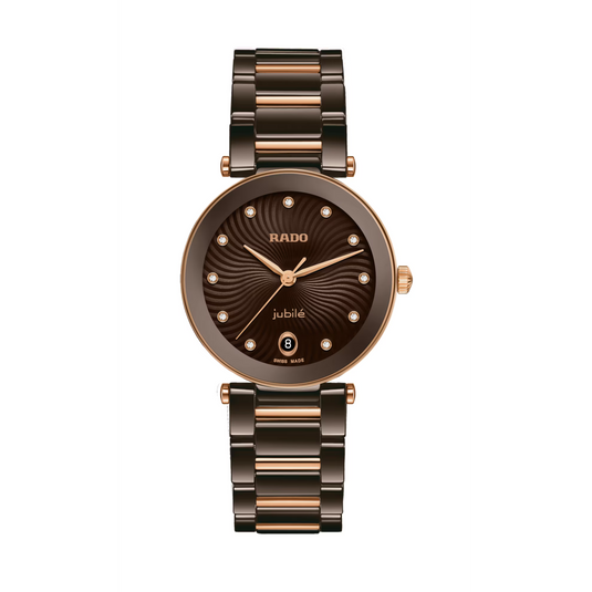 Rado La Coupole Diamonds Black Dial Women's Watch 31mm