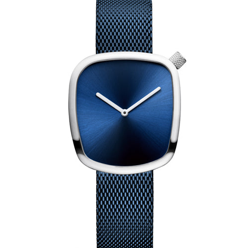 Bering Classic Blue Dial Women 34mm 18034-307