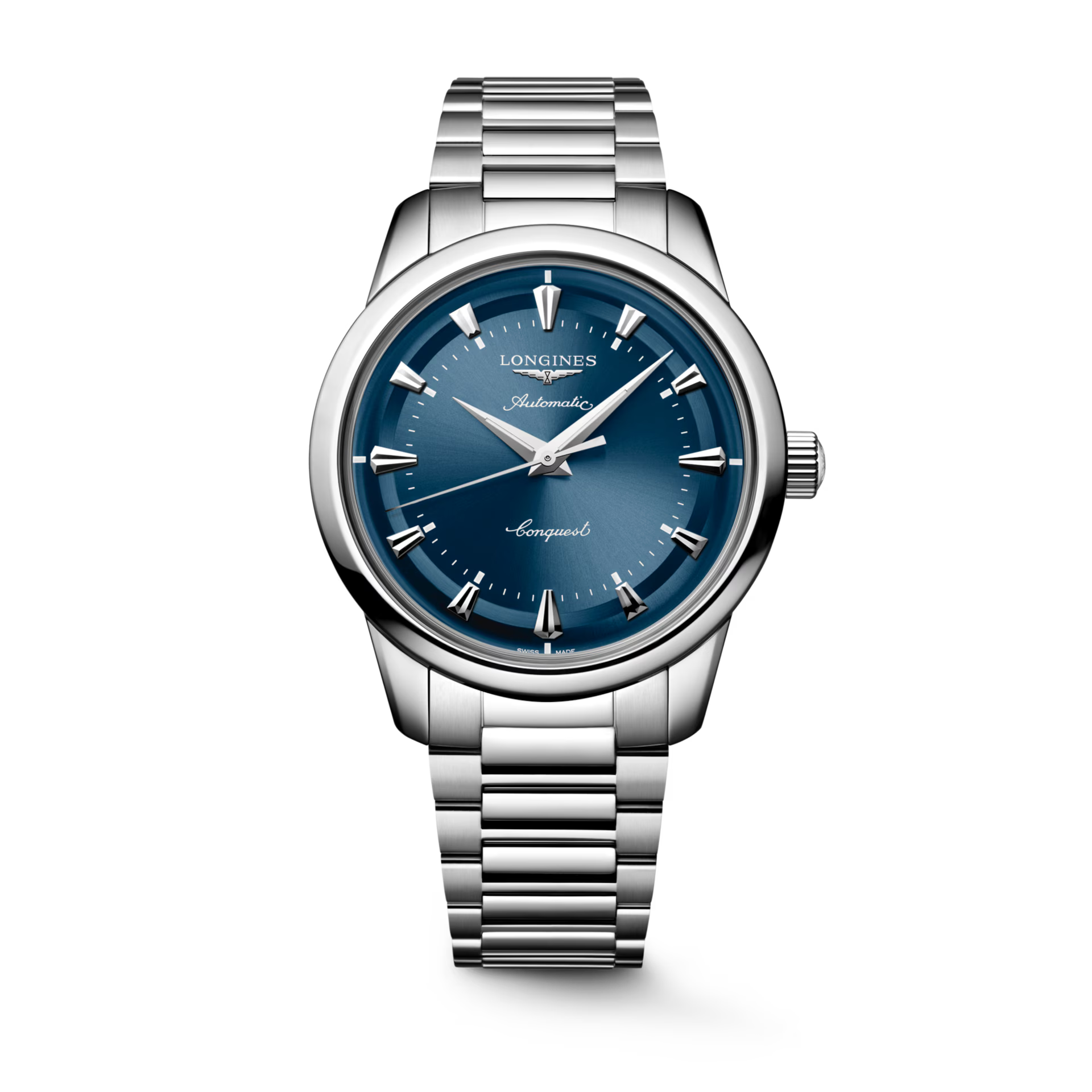 Longines Conquest Heritage Blue Lacquered Polished Dial Men 40mm L16504926