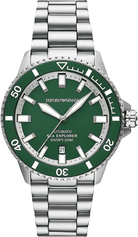 Emporio Armani Sea Explorer Green Dial Men 42mm AR60088