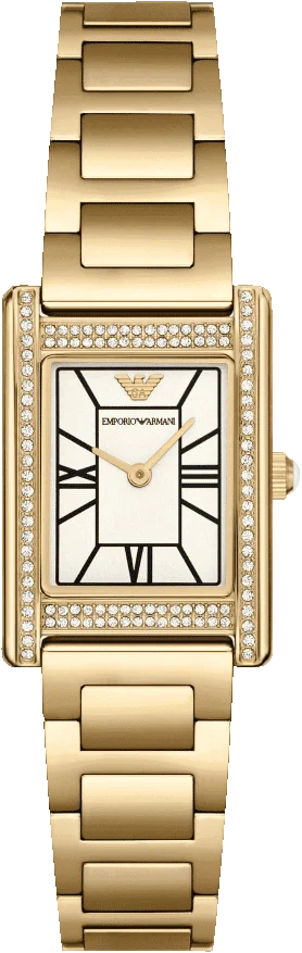 Emporio Armani Genni Gold Dial Women 22mm AR11659