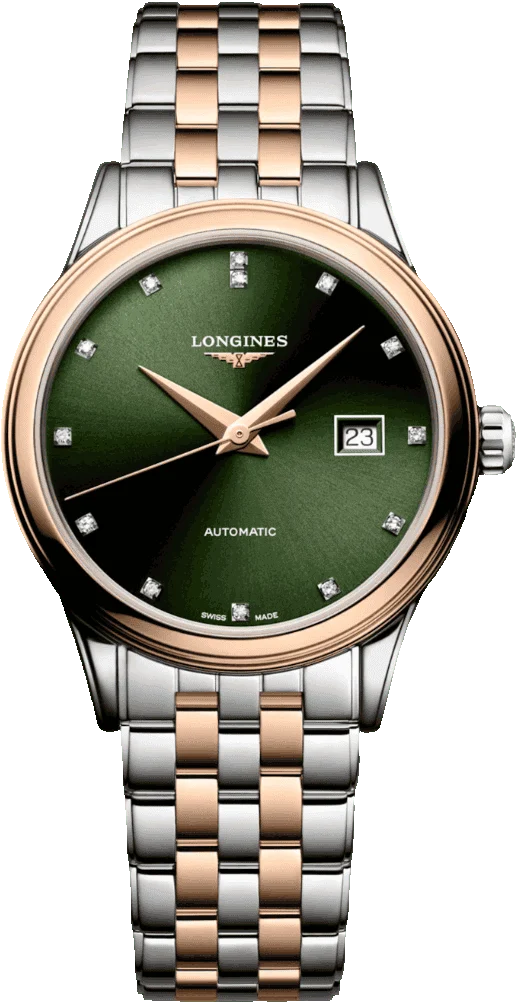 Longines Conquest Sunray Green Dial Women 30mm L43743077