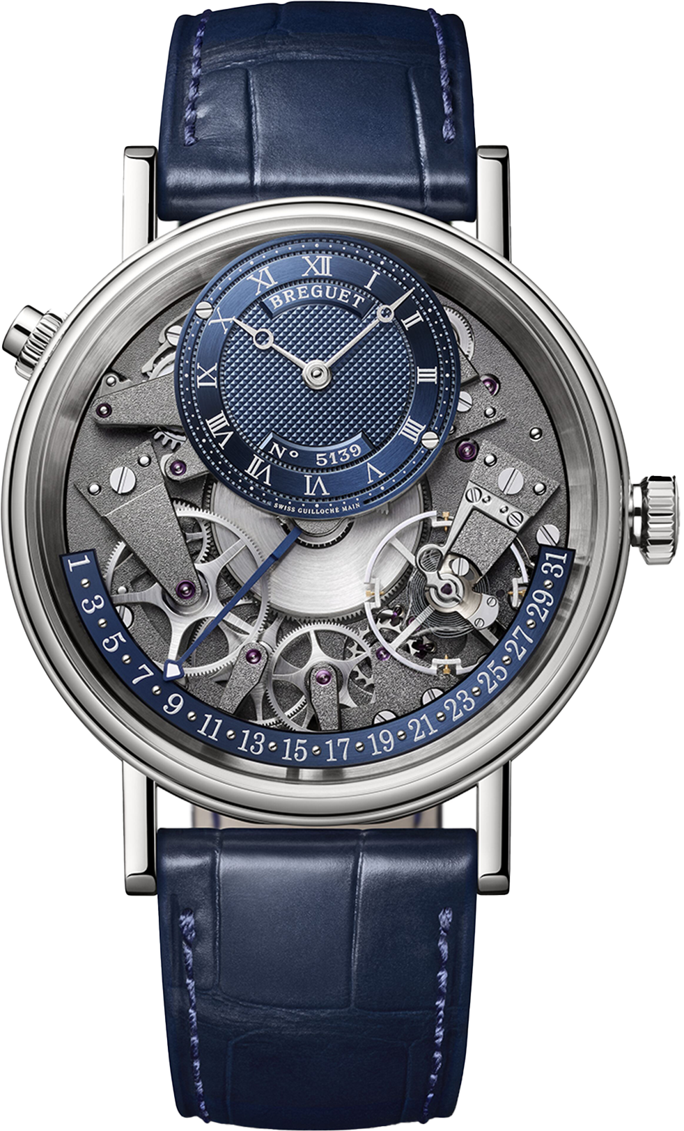 Breguet Tradition 7597 Silver & Grey Dial Men 40 mm