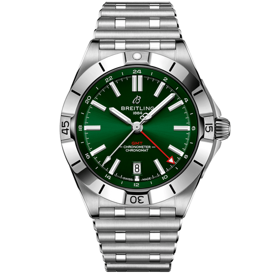 Breitling Chronomat Automatic GMT Green Dial Men 40mm