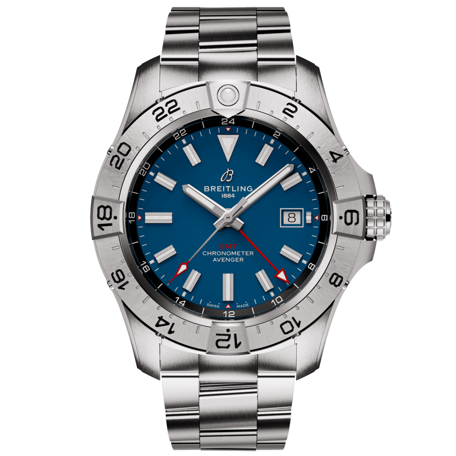 Breitling Avenger Automatic GMT Blue Dial Men 44mm