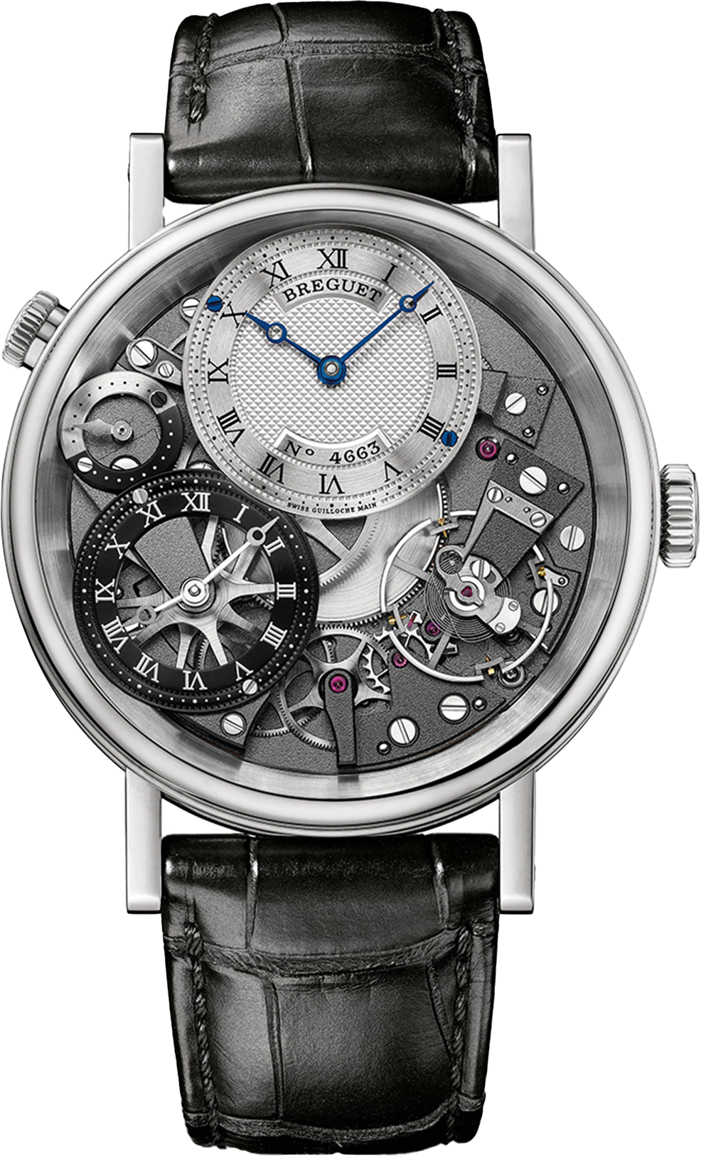 Breguet Tradition 7067 Silver & Grey Dial Men 40 mm