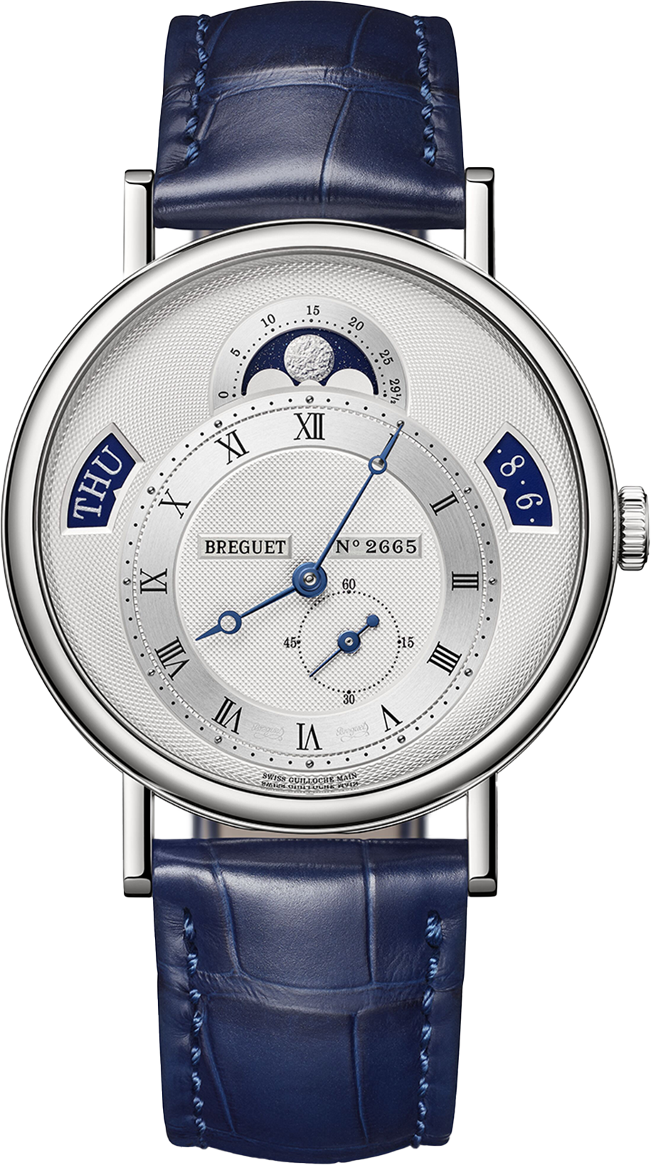 Breguet Classique Calendar Silver Dial Men 39 mm