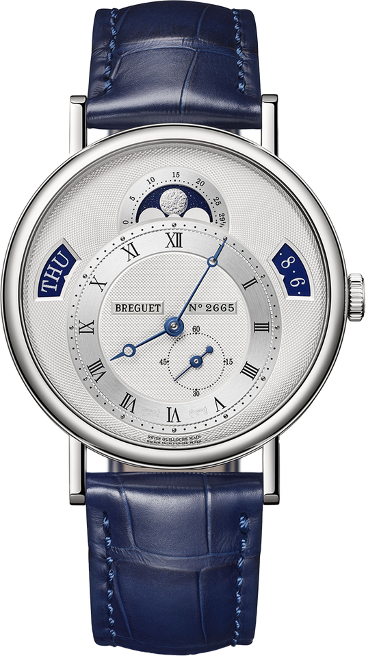 Breguet Classique Calendar Silver Dial Men 39 mm