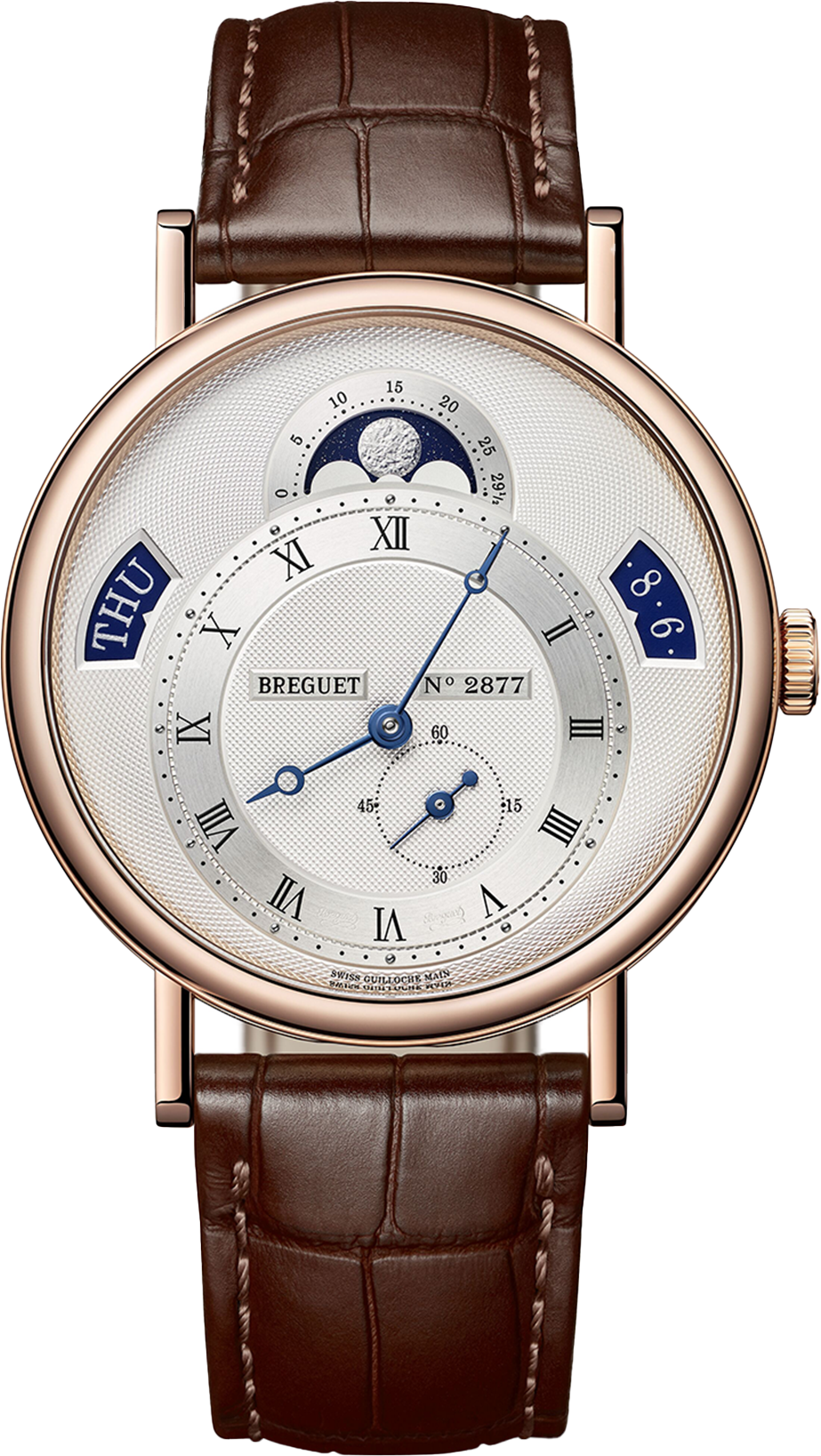 Breguet Classique Calendar Silver Dial Men 39 mm